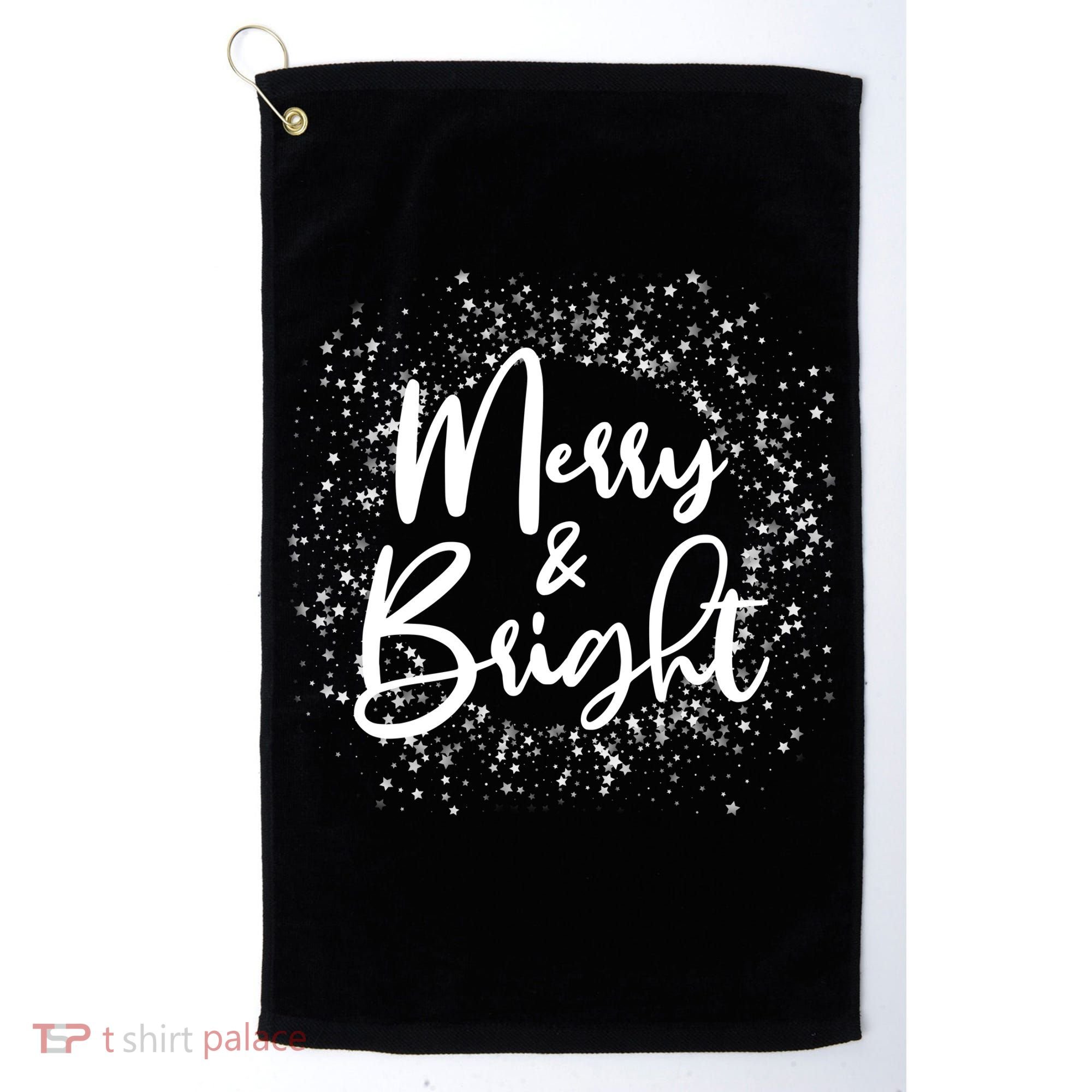 Christmas Merry and Bright Golf Towel