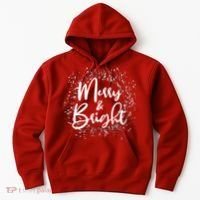 Christmas Merry and Bright Hoodie thumb 0