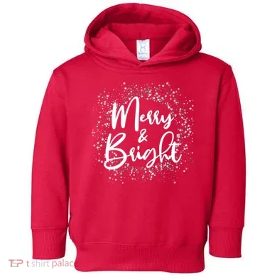 Christmas Merry and Bright Toddler Hoodie