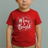 Christmas Merry and Bright Toddler T-Shirt thumb 2