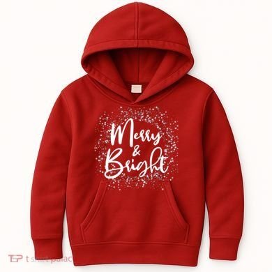 Christmas Merry and Bright Kids Hoodie