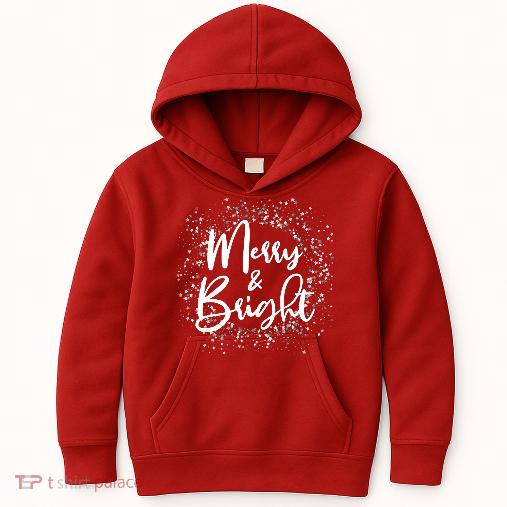 Christmas Merry and Bright Kids Hoodie