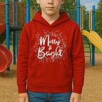 Christmas Merry and Bright Kids Hoodie thumb 2