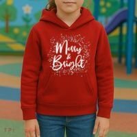 Christmas Merry and Bright Kids Hoodie thumb 3