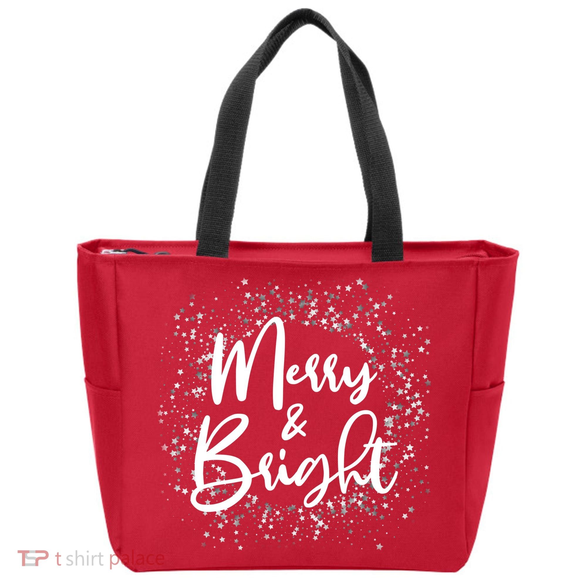 Christmas Merry and Bright Tote Bag