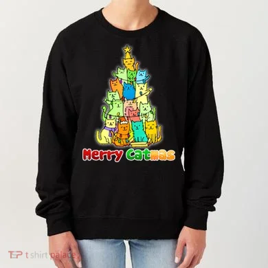 Christmas Merry Catmas Tree Women's Sweatshirt