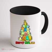 Christmas Merry Catmas Tree Coffee Mug thumb 1