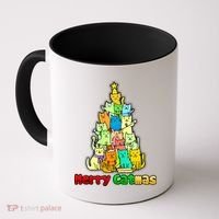 Christmas Merry Catmas Tree Coffee Mug thumb 0
