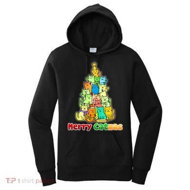 Christmas Merry Catmas Tree Women's Hoodie