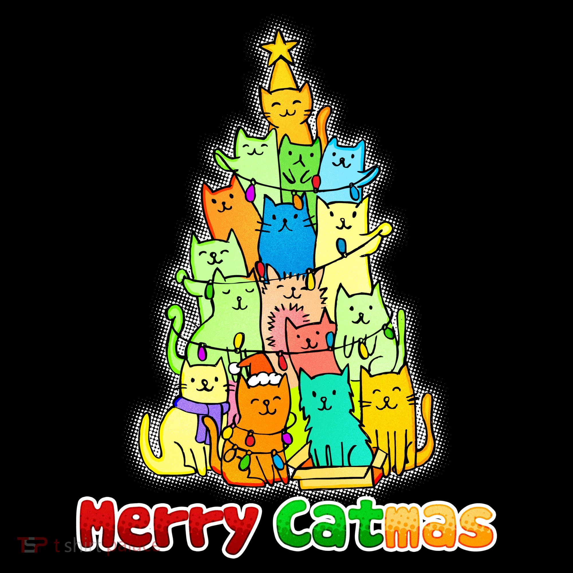 Christmas Merry Catmas Tree Women's Hoodie