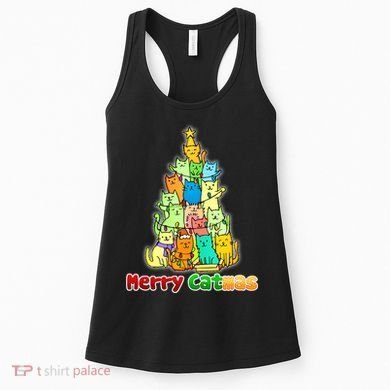 Christmas Merry Catmas Tree Women's Tank Top