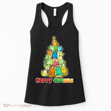 Christmas Merry Catmas Tree Women's Tank Top