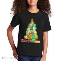 Christmas Merry Catmas Tree Kids T-Shirt thumb 2