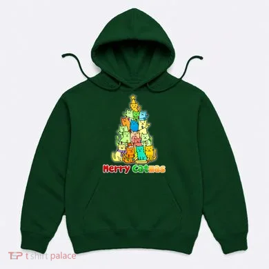 Christmas Merry Catmas Tree Hoodie