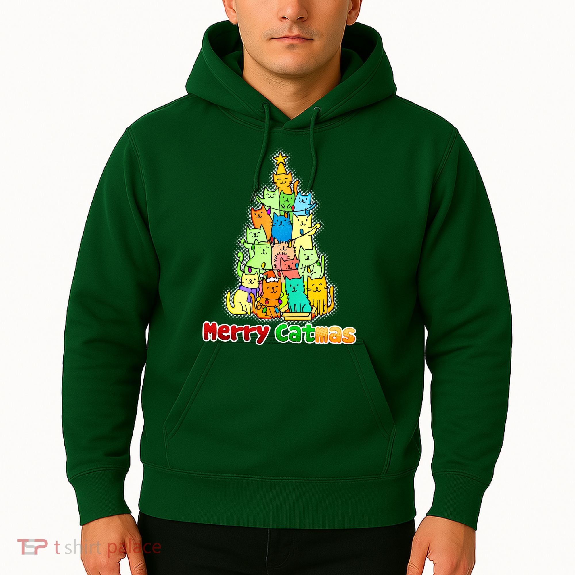 Christmas Merry Catmas Tree Hoodie