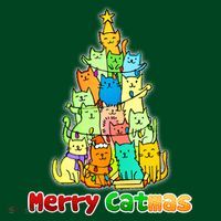 Christmas Merry Catmas Tree Apron thumb 3