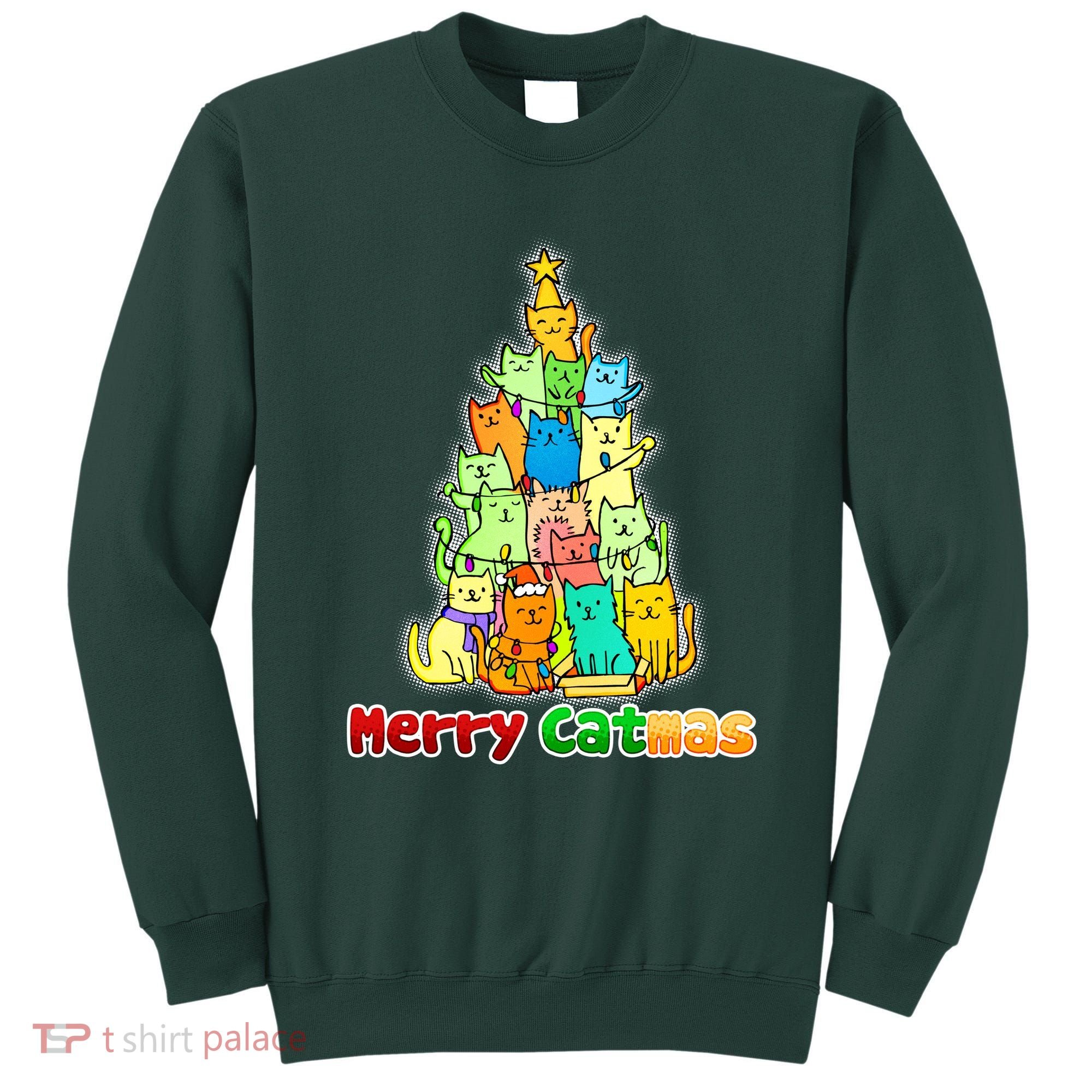 Christmas Merry Catmas Tree Sweatshirt