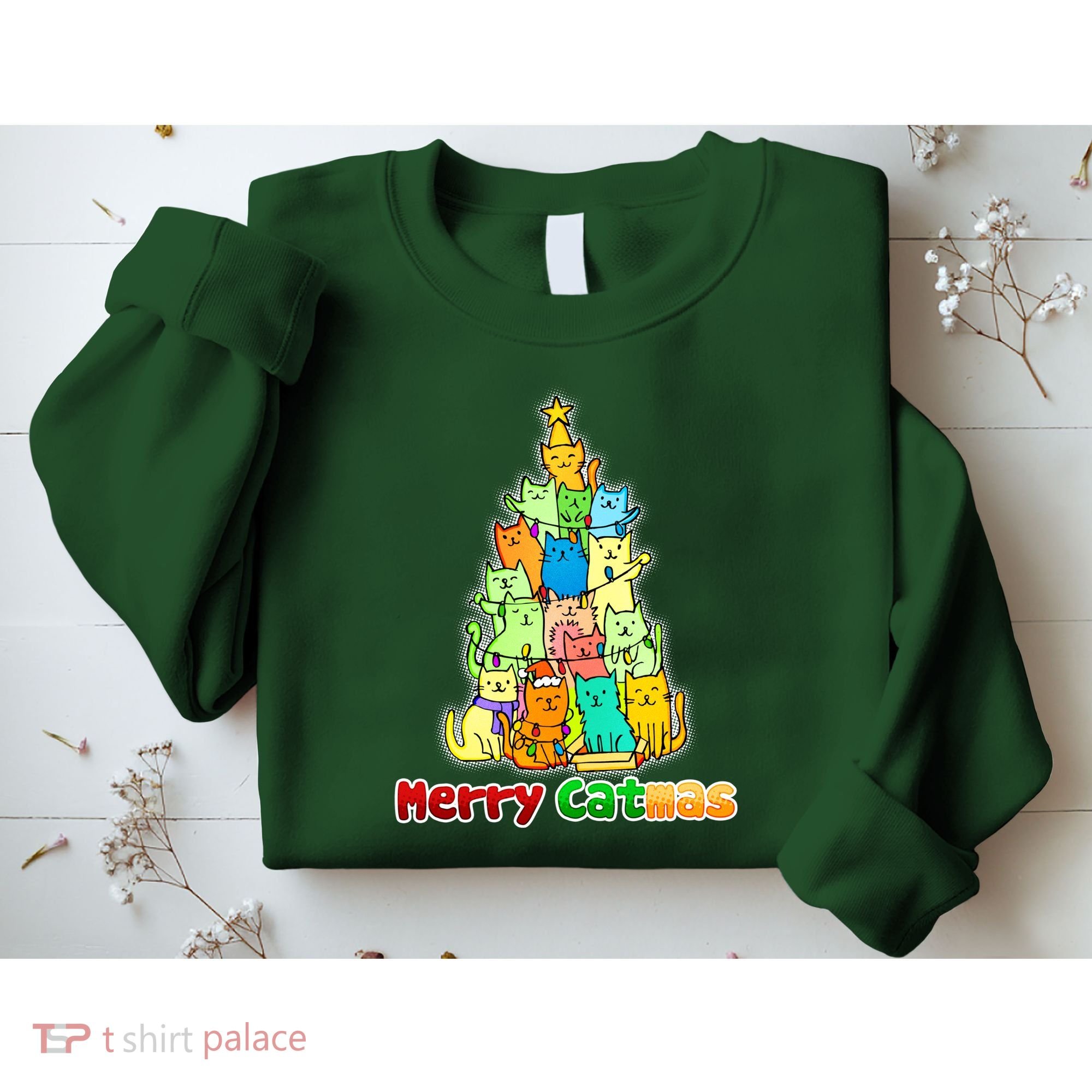 Christmas Merry Catmas Tree Sweatshirt