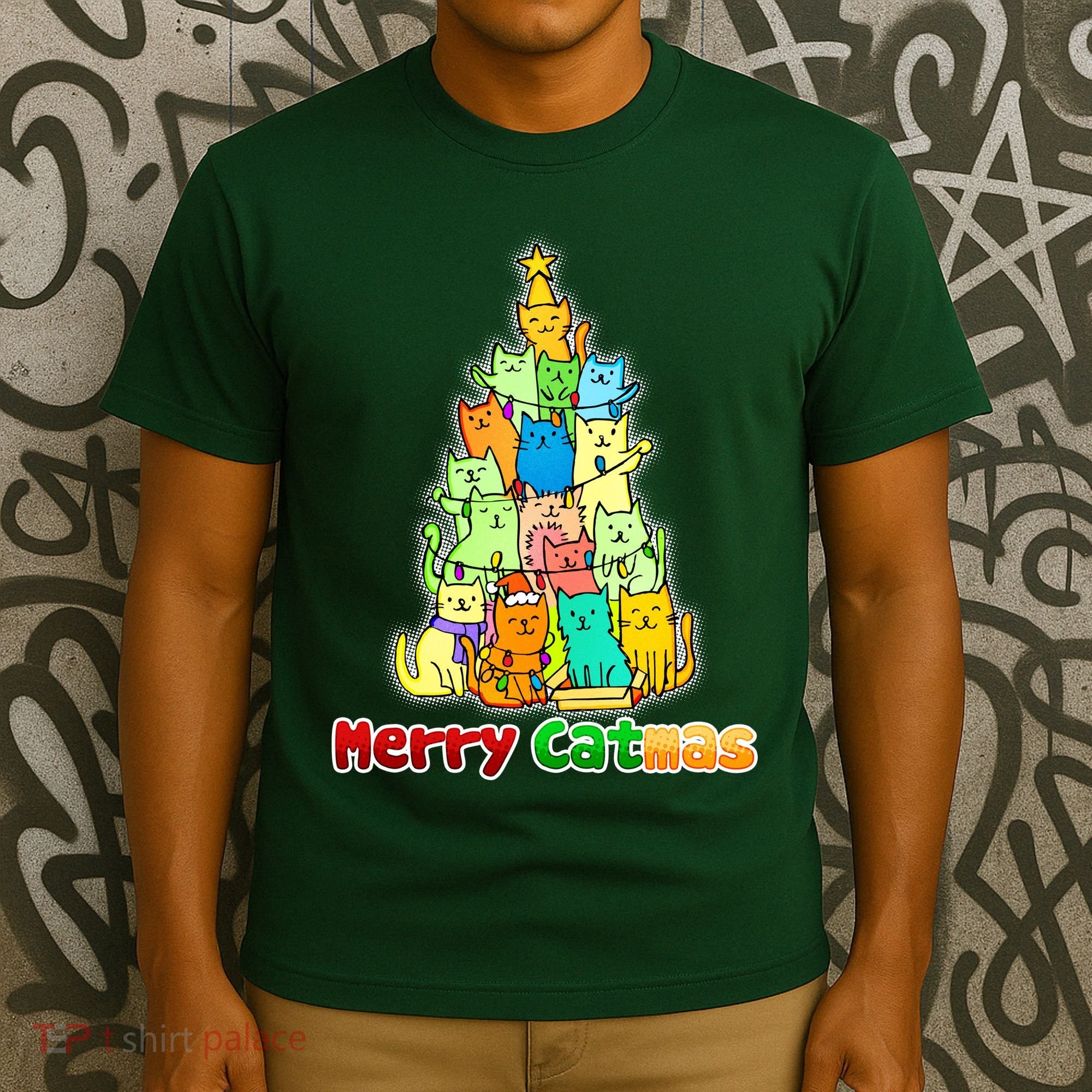 Christmas Merry Catmas Tree T-Shirt