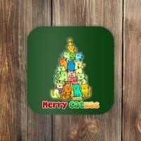 Christmas Merry Catmas Tree Coaster thumb 0