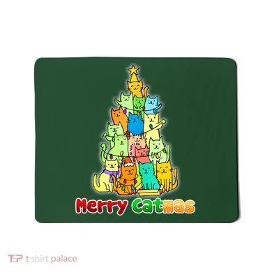 Christmas Merry Catmas Tree Mousepad