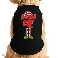 Christmas Mom Elf Doggie Tank thumb 0