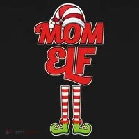 Christmas Mom Elf Doggie Tank thumb 4