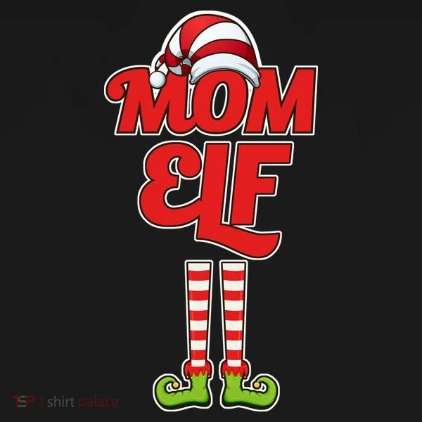 Christmas Mom Elf Doggie Tank