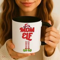 Christmas Mom Elf Coffee Mug thumb 3