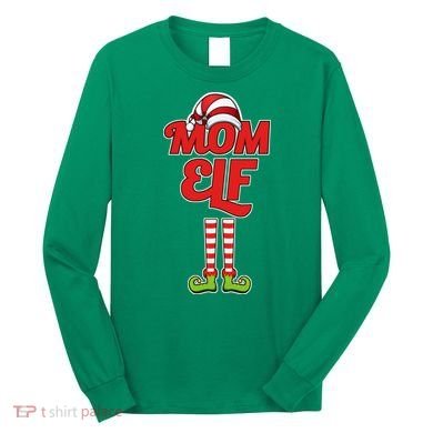 Christmas Mom Elf Long Sleeve Shirt