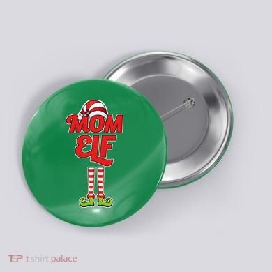 Christmas Mom Elf Button