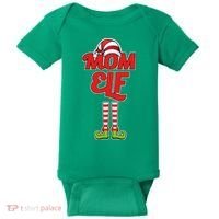 Christmas Mom Elf Baby Bodysuit thumb 0