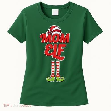 Christmas Mom Elf Women's T-Shirt