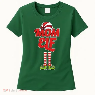 Christmas Mom Elf Women's T-Shirt