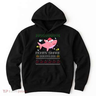 Christmas Mommy Shark Hoodie