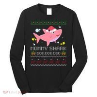 Christmas Mommy Shark Long Sleeve Shirt thumb 0
