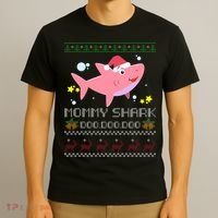 Christmas Mommy Shark T-Shirt thumb 3