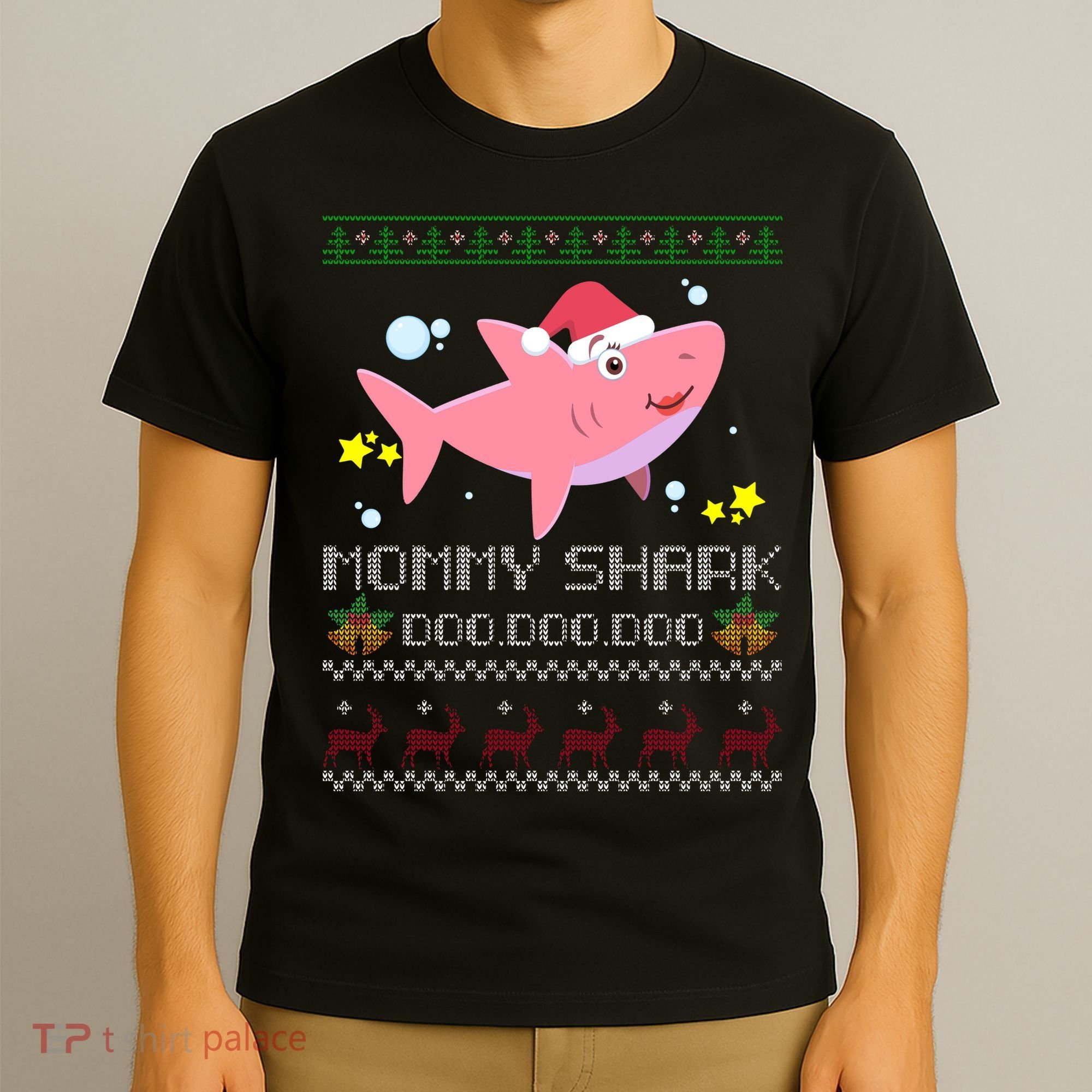 Christmas Mommy Shark T-Shirt