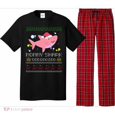 Christmas Mommy Shark Pajama Set