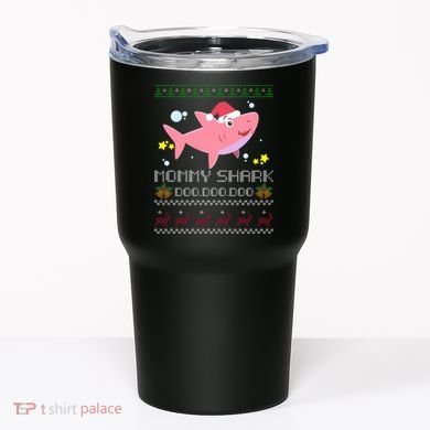 Christmas Mommy Shark Tumbler