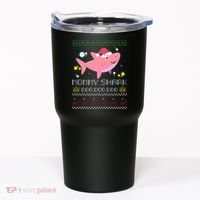 Christmas Mommy Shark Tumbler thumb 0