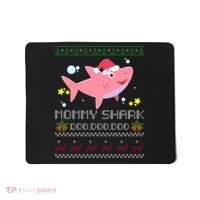 Christmas Mommy Shark Mousepad thumb 0