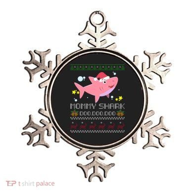 Christmas Mommy Shark Ornament