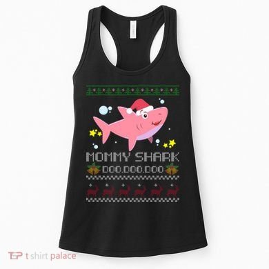 Christmas Mommy Shark Women's Tank Top
