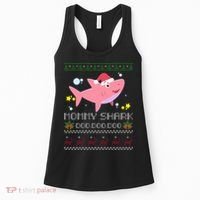 Christmas Mommy Shark Women's Tank Top thumb 0