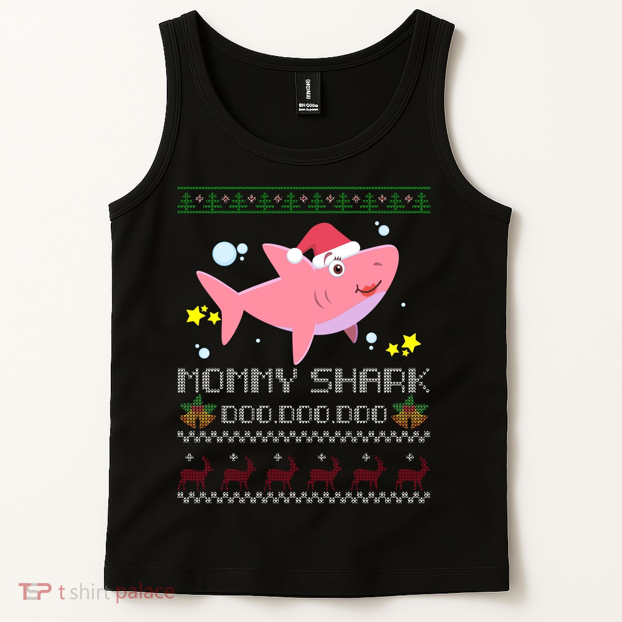 Christmas Mommy Shark Tank Top