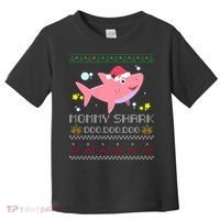 Christmas Mommy Shark Toddler T-Shirt thumb 0