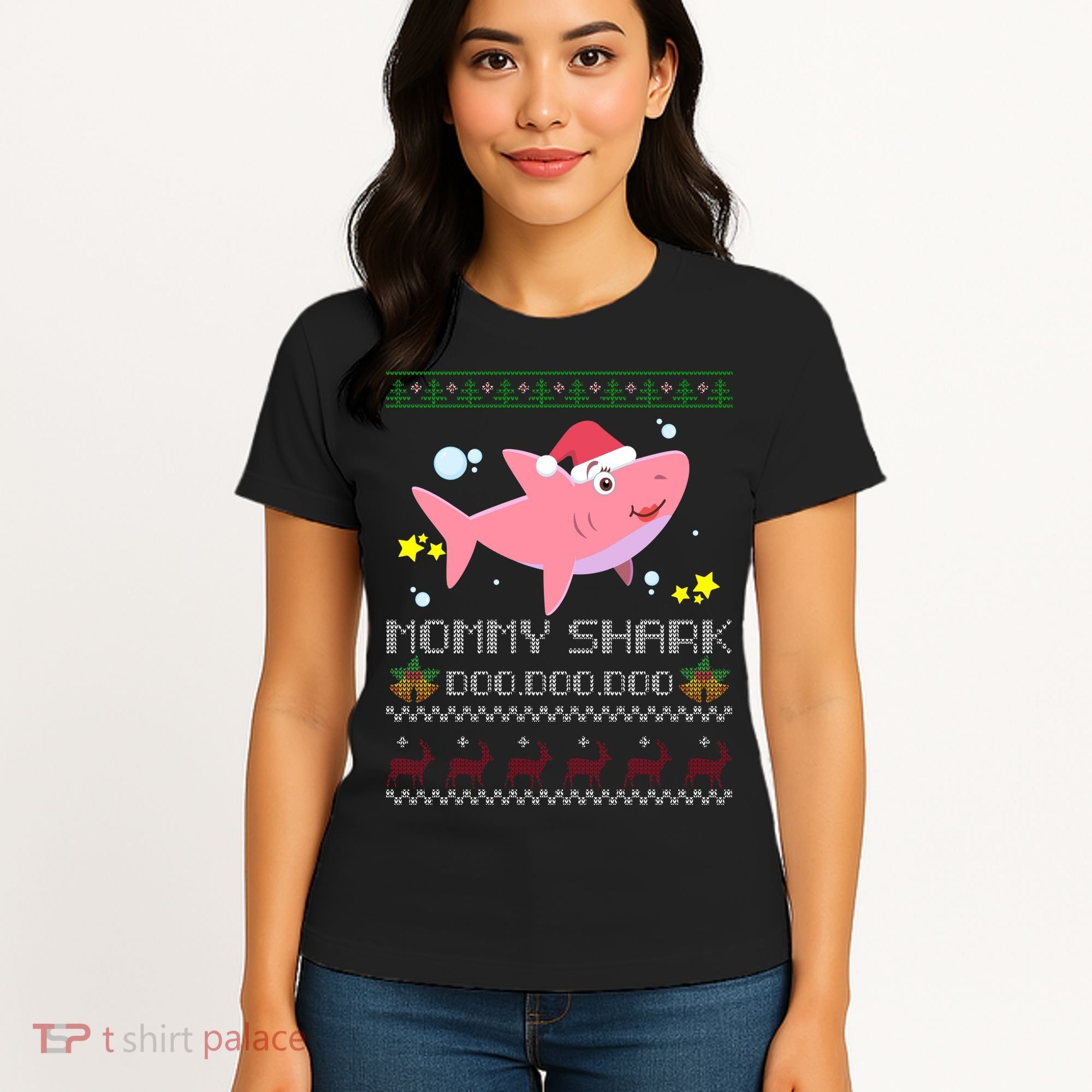 Christmas Mommy Shark Women's T-Shirt
