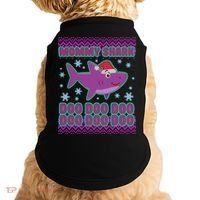 Christmas Mommy Shark Doo Doo Doo Doggie Tank thumb 0