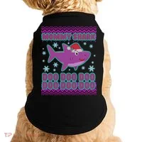 Christmas Mommy Shark Doo Doo Doo Doggie Tank thumb 0